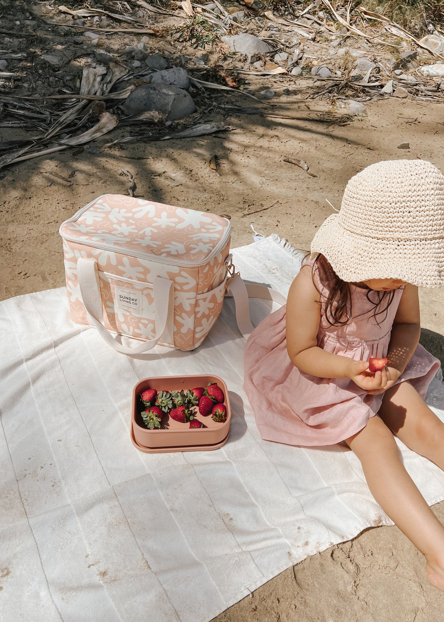 Blush Coral Cooler Bag