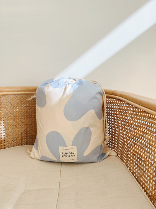 Cornflower Blue Picnic Rug - Imperfect