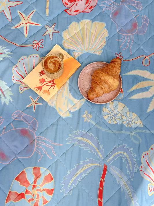 Oceana Blue Picnic Rug