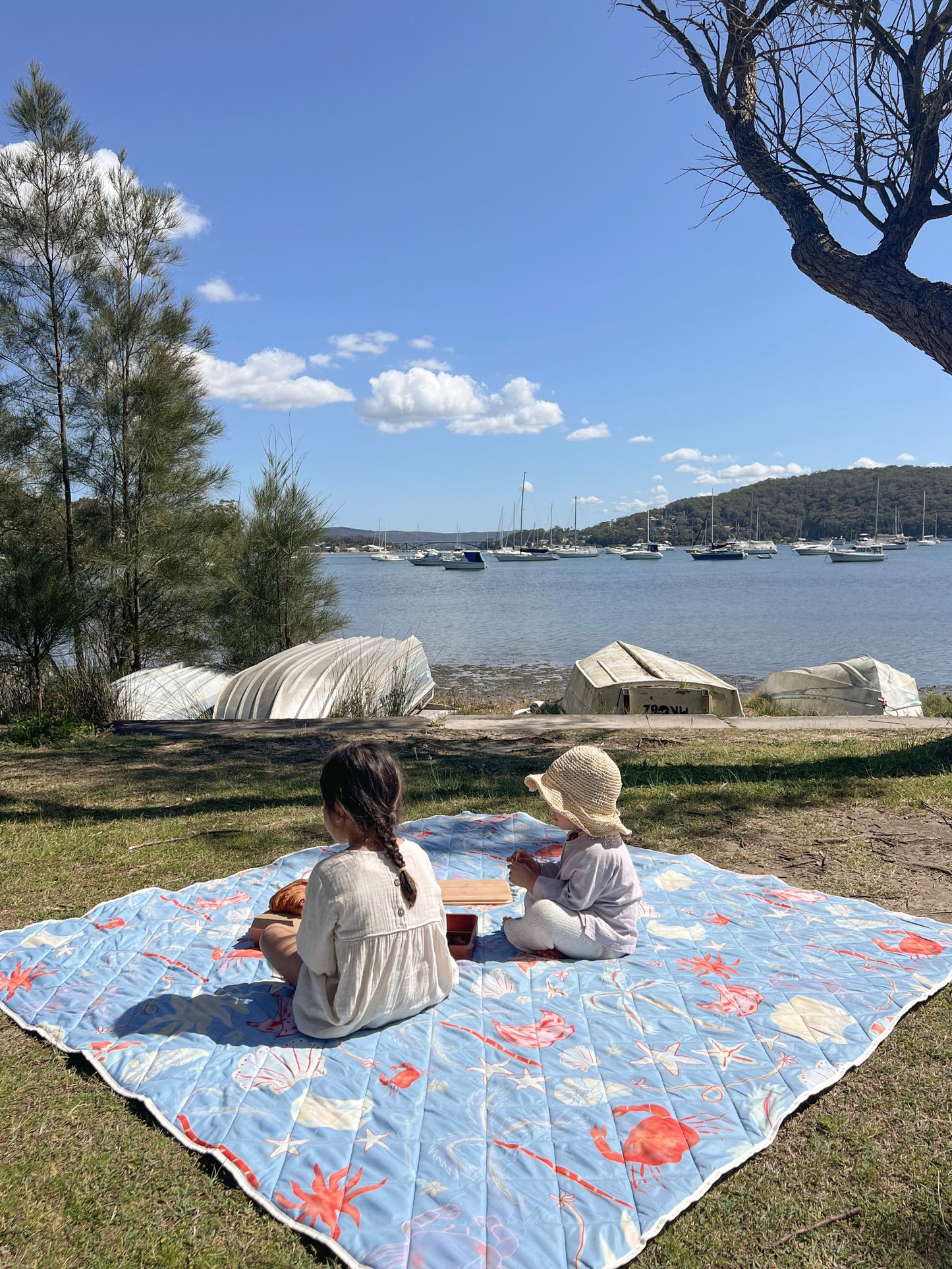 Oceana Blue Picnic Rug