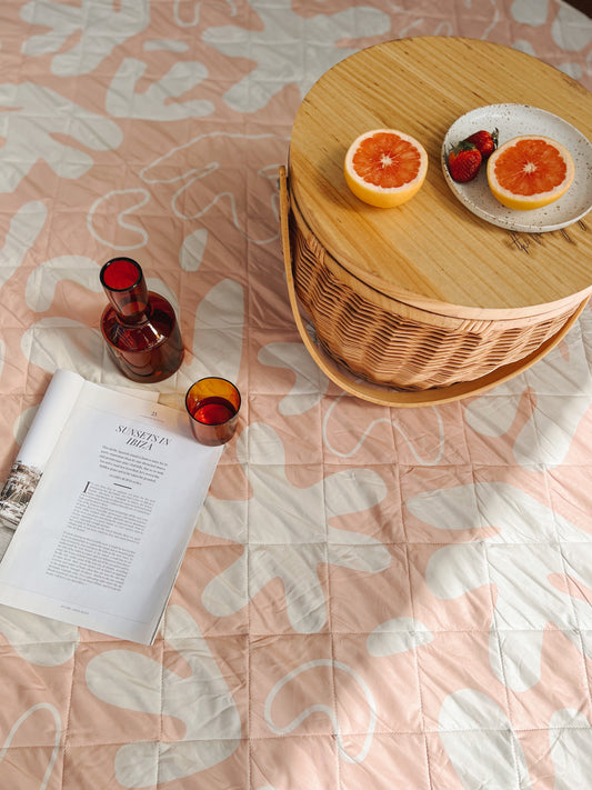 Blush Coral Picnic Rug
